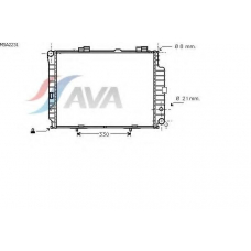 MSA2231 AVA Радиатор, охлаждение двигателя