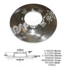 IBT-1593 IPS Parts Тормозной диск