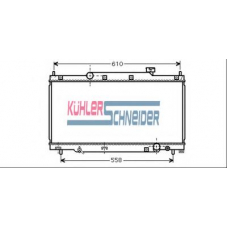 0100391 KUHLER SCHNEIDER Радиатор, охлаждение двигател