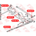 MI0603R VTR Сайлентблок поперечной тяги задней подвески