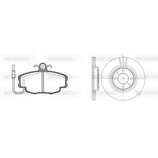 80413.02 WOKING Комплект тормозов, дисковый тормозной механизм