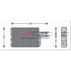 8700051 KUHLER SCHNEIDER Испаритель, кондиционер