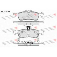 BL2747A1 FTE Комплект тормозных колодок, дисковый тормоз