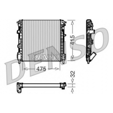 DRM23014 DENSO Радиатор, охлаждение двигателя