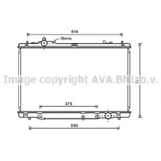 TO2615 AVA Радиатор, охлаждение двигателя
