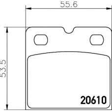 T2028 PAGID Комплект тормозных колодок, дисковый тормоз