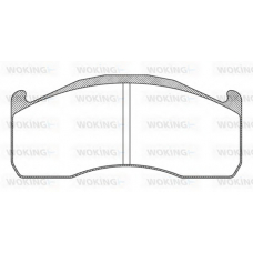 JSA 12283.10 WOKING Комплект тормозных колодок, дисковый тормоз