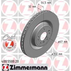 400.5500.20 ZIMMERMANN Тормозной диск