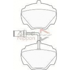 ADB1224 COMLINE Комплект тормозных колодок, дисковый тормоз