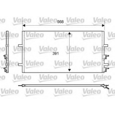 814087 VALEO Конденсатор, кондиционер