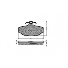 31804 SPIDAN Комплект тормозных колодок, дисковый тормоз