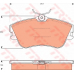 GDB7582 TRW Комплект тормозных колодок, дисковый тормоз