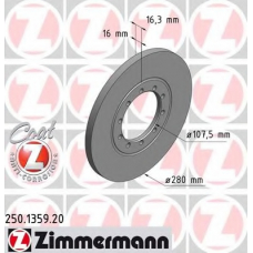 250.1359.20 ZIMMERMANN Тормозной диск