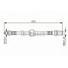 1 987 476 524 BOSCH Тормозной шланг