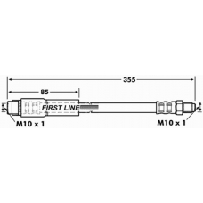 FBH7098 FIRST LINE Тормозной шланг