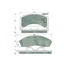 GDB4034 TRW Комплект тормозных колодок, дисковый тормоз