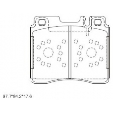 KD7745 ASIMCO Комплект тормозных колодок, дисковый тормоз