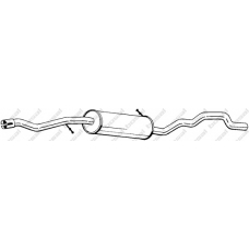 288-507 BOSAL Средний глушитель выхлопных газов