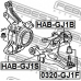 HAB-GJ1S FEBEST Подвеска, рычаг независимой подвески колеса