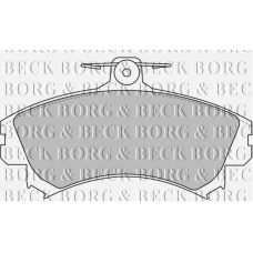 BBP1458 BORG & BECK Комплект тормозных колодок, дисковый тормоз