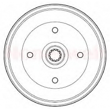 329124B BENDIX Тормозной барабан