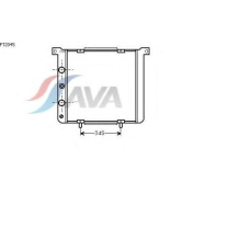 FT2045 AVA Радиатор, охлаждение двигателя