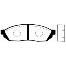 J PA-404AF JAPANPARTS Комплект тормозных колодок, дисковый тормоз