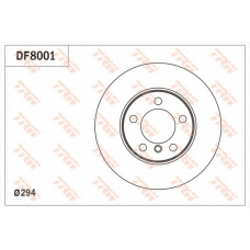 DF8001 TRW Тормозной диск