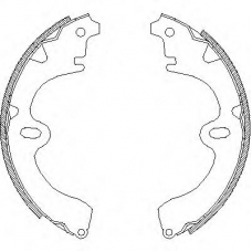 Z4008.00 WOKING Комплект тормозных колодок