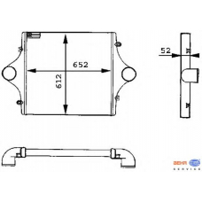 8ML 376 723-761 HELLA Интеркулер