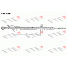 FKS09001 FTE Трос, управление сцеплением