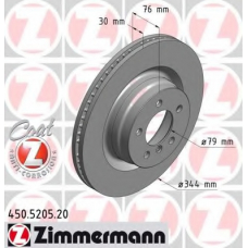 450.5205.20 ZIMMERMANN Тормозной диск