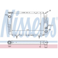 63800 NISSENS Радиатор, охлаждение двигателя