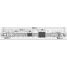 BBH6984 BORG & BECK Тормозной шланг