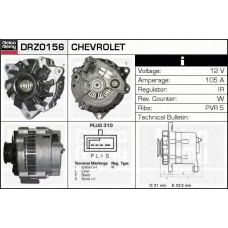 DRZ0156 DELCO REMY Генератор