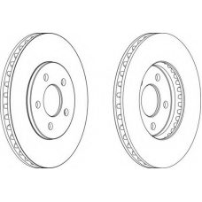 DDF1407 FERODO Тормозной диск