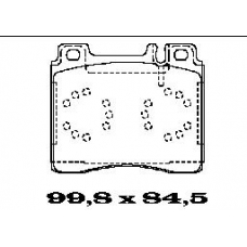 BL1286A2 FTE Комплект тормозных колодок, дисковый тормоз