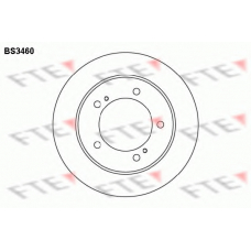 BS3460 FTE Тормозной диск