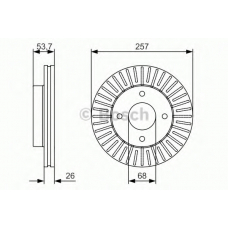 0 986 479 535 BOSCH Тормозной диск