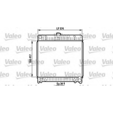 819217 VALEO Радиатор, охлаждение двигателя