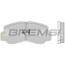 BP2508 BREMSI Комплект тормозных колодок, дисковый тормоз