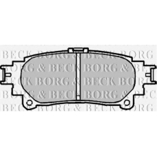 BBP2222 BORG & BECK Комплект тормозных колодок, дисковый тормоз