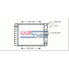 3306301 KUHLER SCHNEIDER Радиатор, охлаждение двигател