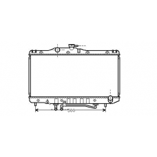 TO2206 AVA Радиатор, охлаждение двигателя