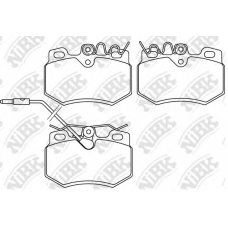 PN0248W NiBK Комплект тормозных колодок, дисковый тормоз