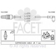 4.8676 FACET Комплект проводов зажигания
