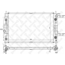 10-25281-SX STELLOX Радиатор, охлаждение двигателя