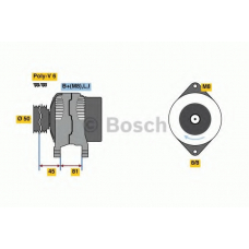 0 986 080 650 BOSCH Генератор