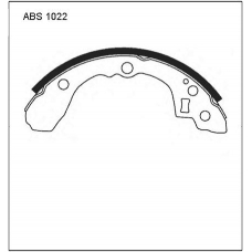 ABS1022 Allied Nippon Колодки барабанные