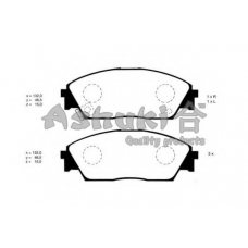 H025-08J ASHUKI Комплект тормозных колодок, дисковый тормоз